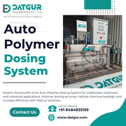 Auto Polymer Dosing System Manufacturer & Supplier | DatGur.